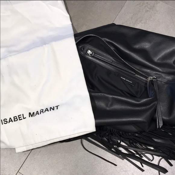 Isabel Marant Eedna Black Leather Hobo Bag - Picture 9 of 9